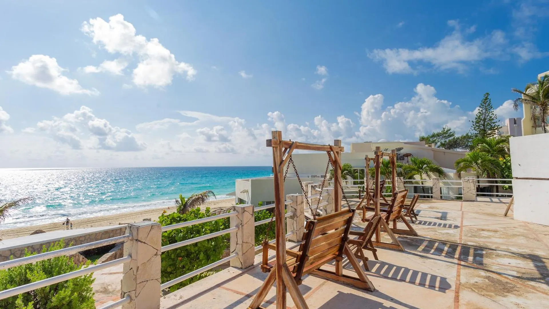 Апартаменты Garden Level With Partial Ocean View Hotel Zone Канкун